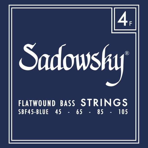 Sadowsky Blue Label Bass String Set, Stainless Steel, Flatwound