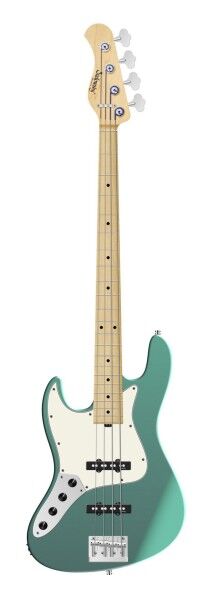 Sadowsky MetroLine 22-Fret Will Lee Artist Line Bass, Swamp Ash Body, Maple Fingerboard, 4-String, Lefthand - Solid Sage Green Metallic Satin