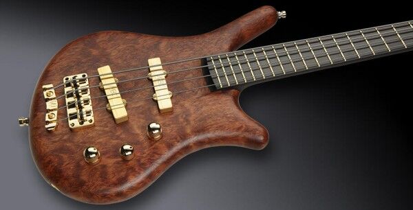 Warwick Custom Shop Thumb Bass NT 4 strings Natural Oil Finish, Gold Hardware, Matched Headstock - 21-4272