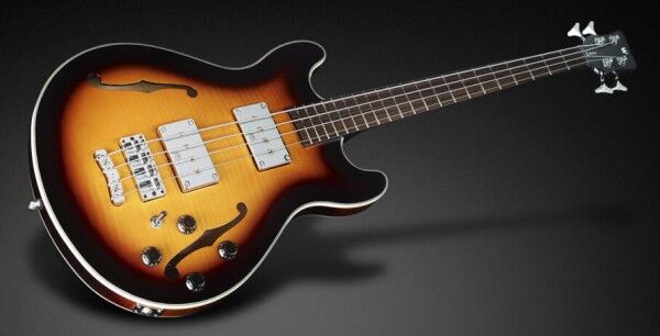 Warwick Masterbuilt Star Bass II Flamed Maple, 4-String - Vintage Sunburst Transparent High Polish
