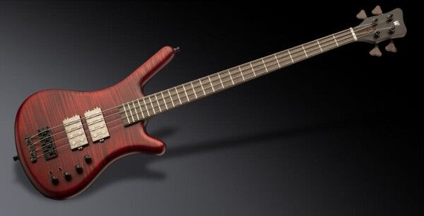 Warwick Masterbuilt Corvette $$, 4-String - Burgundy Red Transparent Satin