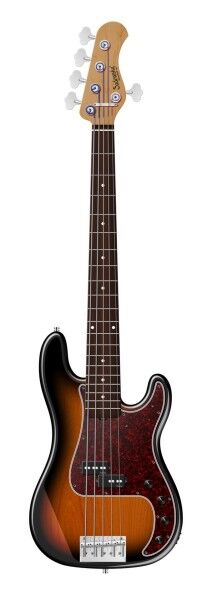 Sadowsky MasterBuilt 20-Fret Ultra Vintage P Bass, Red Alder Body, Morado Fingerboard, 5-String - '59 Burst Transparent High Polish