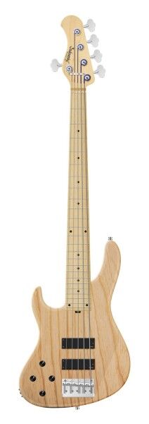 Sadowsky MetroLine 24-Fret Modern Bass, Swamp Ash Body, Maple Fingerboard, 5-String, Lefthand - Natural Transparent Satin