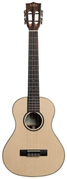 KALA KA-ASZCT-ST - All Solid Spruce Top, Ziricote Super Tenor Ukulele, with Case (UC-B)