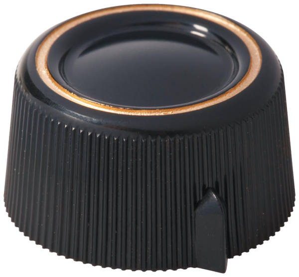 Framus Vintage Parts - Potentiometer Knob Set for Strato De Luxe Models - Black, 2 pcs.