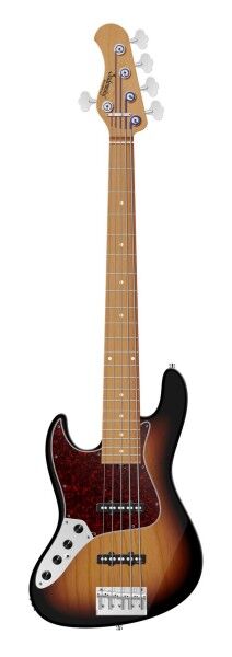 Sadowsky MasterBuilt 22-Fret Will Lee Artist Line, Swamp Ash Body, Roasted Maple Fingerboard, 5-String, Lefthand - '59 Burst Transparent Satin