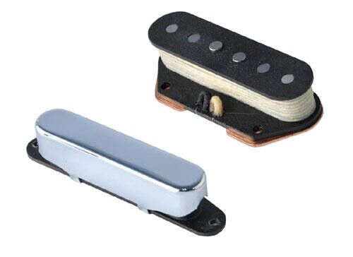 Nordstrand NVT Single Coil, Vintage Style Tele Pickup Alnico V Set - Chrome