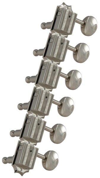 Grover 136 Series - Vintage Deluxe Machine Heads - Guitar Machine Heads, 6-in-Line, Bass Side (Left)