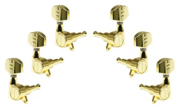 Graph Tech PRN-4411 - Ratio Acoustic Guitar Machine Heads with Contemporary Button, Offset Screw - 3 + 3
