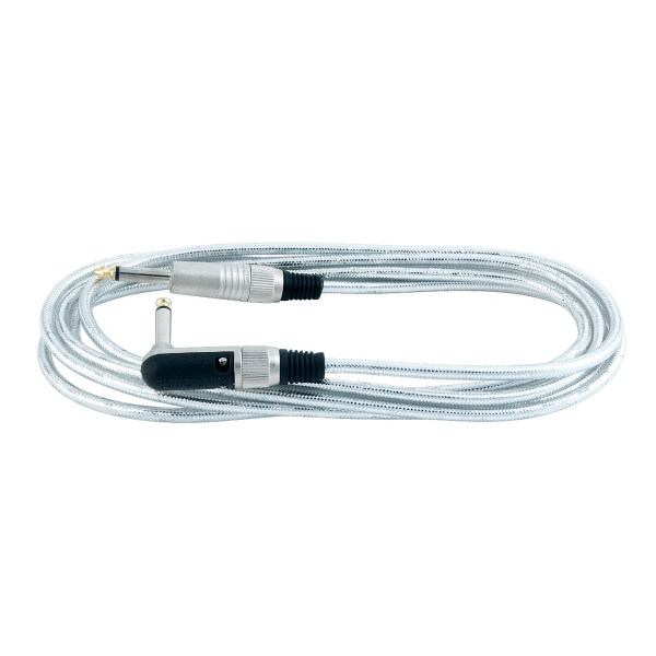 Instrument Cable Silver angled jack