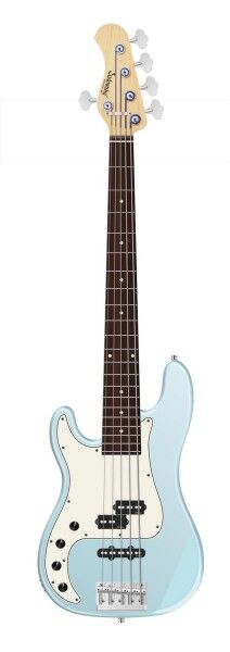 Sadowsky MetroLine 21-Fret Hybrid P/J Bass, Red Alder Body, Morado Fingerboard, 5-String, Lefthand - Solid Ice Blue Metallic Satin