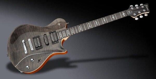 Framus Teambuilt Pro Series Panthera II Studio Supreme - Nirvana Black Transparent High Polish / Satin Side and Back