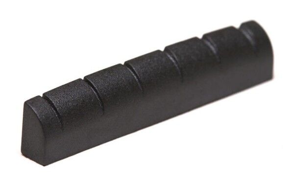 Black TUSQ XL PT-6116-00 - Slotted Guitar Nut (1 11/16" Long) - Acoustic / Electric, Rounded, Flat