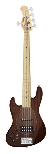 Sadowsky MetroLine 21-Fret Vintage M/J Bass, Swamp Ash Body, Maple Fingerboard, 5-String, Lefthand - Antique Tobacco Transparent Satin