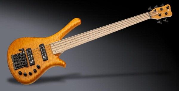 Warwick Custom Shop Fortress, 5-String - Honey Violin Transparent Satin - 20-4173