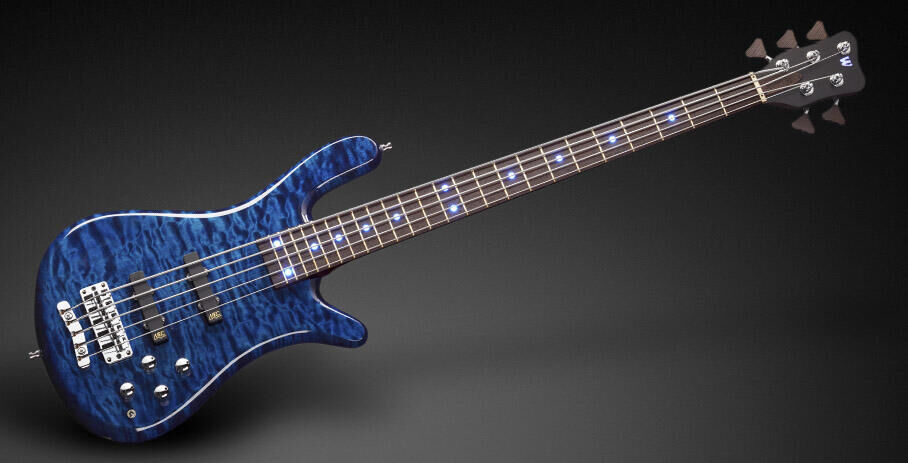 Warwick Custom Shop Streamer LX, 5-String - Dark Blue Transparent High  Polish - 15-2847