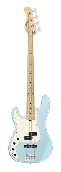 Sadowsky MetroLine 21-Fret Hybrid P/J Bass, Swamp Ash Body, Maple Fingerboard, 4-String, Lefthand - Solid Ice Blue Metallic Satin