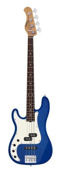 Sadowsky MasterBuilt 21-Fret Hybrid P/J Bass, Red Alder Body, Morado Fingerboard, 4-String, Lefthand - Ocean Blue Transparent Satin