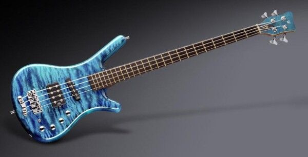 Warwick Custom Shop Corvette $$, 4-String - Turquoise Blue Transparent High Polish - 14-2614