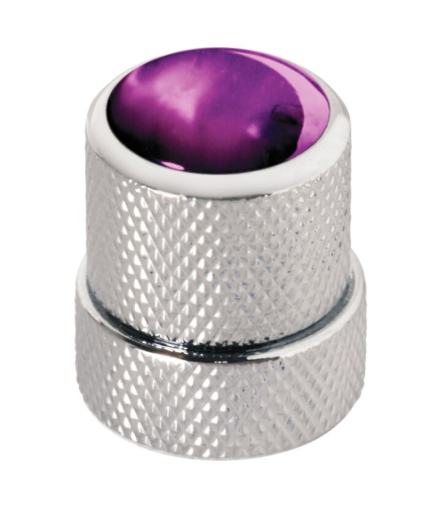 Framus & Warwick - Stacked Potentiometer Dome Knobs, Purple Perloid Cap