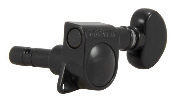 Grover 406 Series - Mini Locking Rotomatics with Round Button - Single Guitar Machine Heads