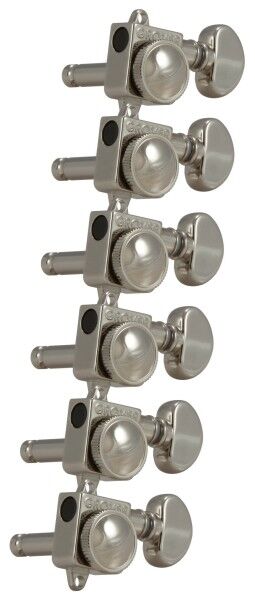 Grover 505FV Series - Roto-Grip Locking Rotomatics for Vintage F-Style Tuners - Guitar Machine Heads, 6-in-Line