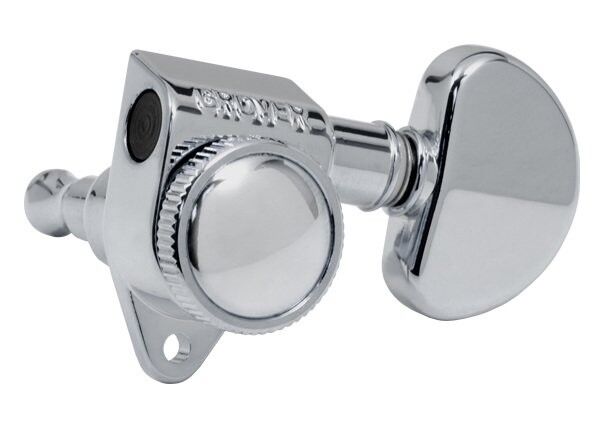 Grover 502 Series - Roto-Grip Locking Rotomatics with Round Button - Single Guitar Machine Heads