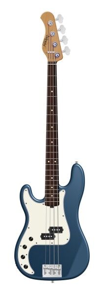 Sadowsky MasterBuilt 20-Fret Ultra Vintage P Bass, Red Alder Body, Morado Fingerboard, 4-String, Lefthand - Solid Dark Lake Placid Blue Metallic Satin