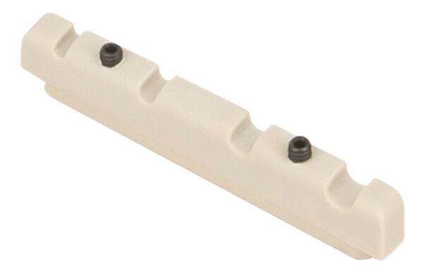 Sadowsky Parts Just-A-Nut III, 4-String, 36.8 mm (1.45") - White Tedur