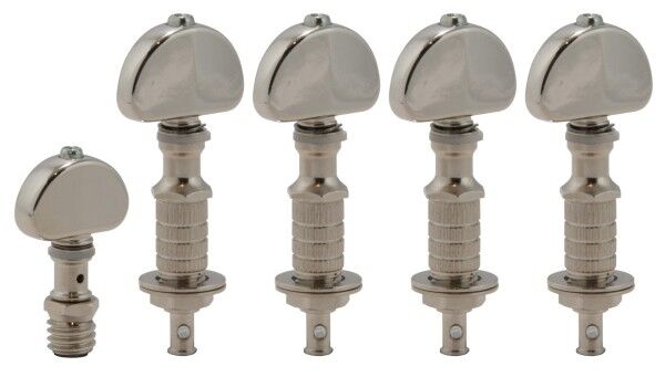 Grover 117N Perma Tension Banjo Pegs with Metal Button - 5 pcs. - Nickel