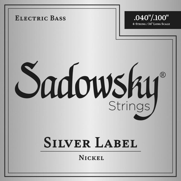 Sadowsky Silver Label Bass String Set, Nickel - 4-String