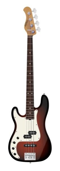 Sadowsky MasterBuilt 21-Fret Hybrid P/J Bass, Red Alder Body, Morado Fingerboard, 4-String, Lefthand - Almond Sunburst Transparent Satin
