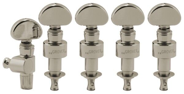 Grover 121 Series - Geared Banjo Pegs with Metal Button - 5 pcs.