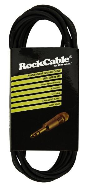RockCable Speaker Cable - straight TRS Plu (6.3 mm / 1/4")