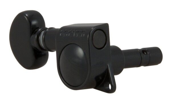 Grover 406 Series - Mini Locking Rotomatics with Round Button - Single Guitar Machine Heads