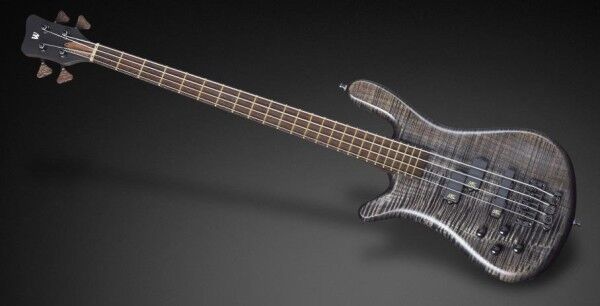 Warwick Custom Shop Streamer LX, Lefthand, 4-String - Nirvana Black Transparent Satin - 16-3153