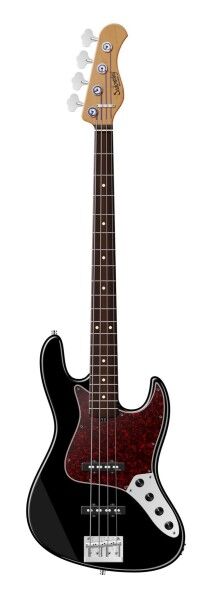 Sadowsky MasterBuilt 20-Fret Ultra Vintage J/J Bass, Red Alder Body, Morado Fingerboard, 4-String - Solid Black High Polish
