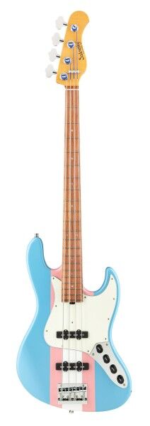 Sadowsky Custom Shop 21-Fret Vintage J/J Bass, 4-String - Retro-Stripe High Polish Finish - 23-4391
