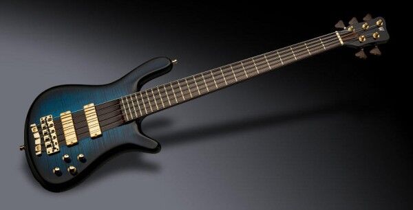 Warwick Masterbuilt Streamer Stage I, 5-String - Blue Blackburst Transparent High Polish