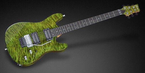 Framus Custom Shop Diablo Progressive X - Emeraude Green Transparent High Polish - 16-3090