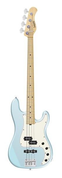 Sadowsky MetroLine 21-Fret Hybrid P/J Bass, Swamp Ash Body, Maple Fingerboard, 4-String - Solid Ice Blue Metallic Satin