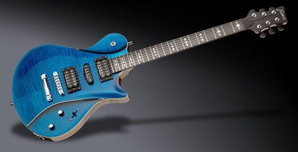 Framus Masterbuilt Panthera II Studio Supreme - Ocean Blue Transparent High Polish