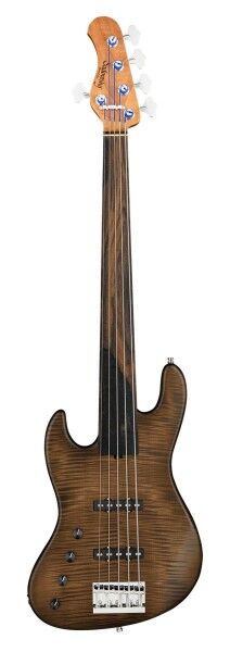 Sadowsky MetroLine Deluxe 21-Fret Standard J/J Bass, Okoume Body, Left-hand, 5-String, Fretless