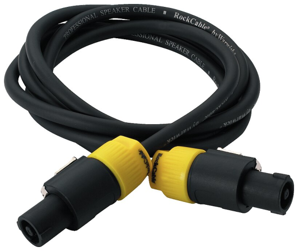 RockCable Speaker Cable - lockable coaxial plug, 2-pin