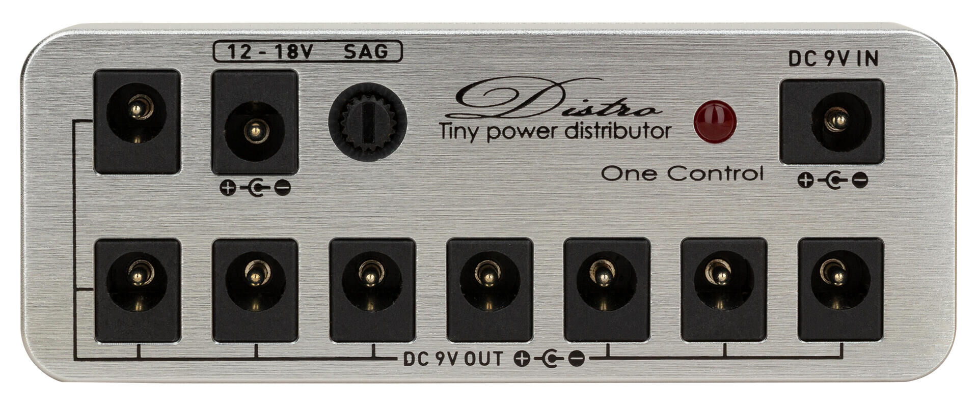 One Control Micro Distro - Tiny Power Distributor, All-In-One-Pack, Shiny  Silver