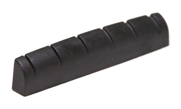 Black TUSQ XL PT-6136-00 - Slotted Guitar Nut (1 13/16" Long) - Acoustic / Electric, Rounded, Flat