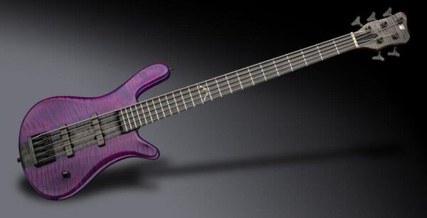 Warwick Custom Shop Robert Trujillo Signature, 5-String - Purple/Nirvana Black Transparent High Polish - 19-4059