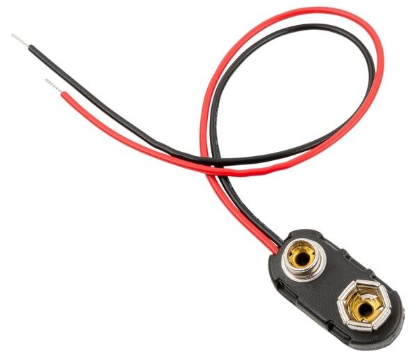 Warwick Parts - 9V Battery Clip for MEC Electronics, 15 cm Premium Hard Battery Holder