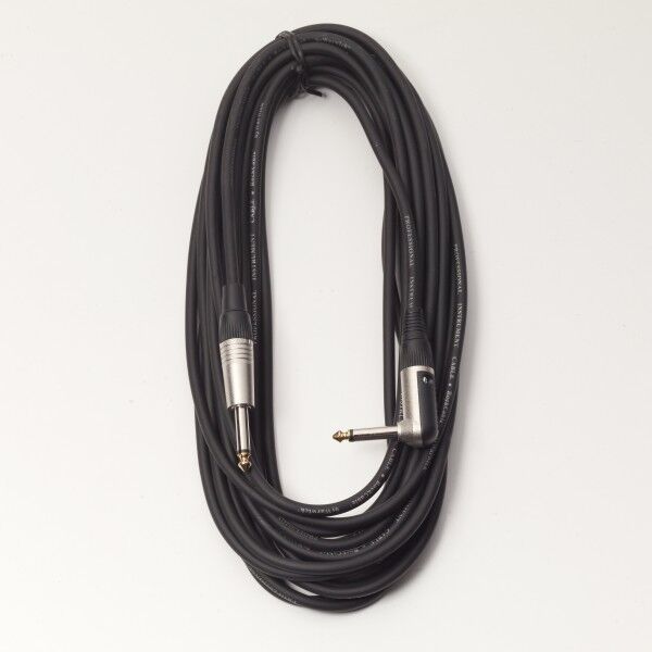 Instrument Cable Black angled jack