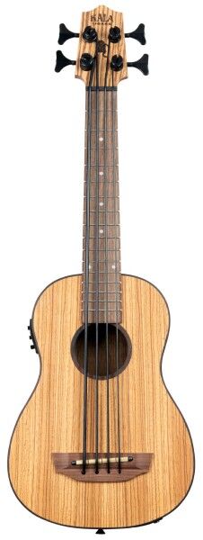 U-Bass Zebrawood, Fretted, with Deluxe Bag
